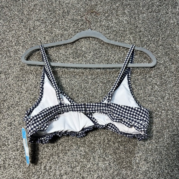 NWT DRAPER JAMES RSVP Ruffled Triangle Swim Top Size XL - Picture 4 of 7